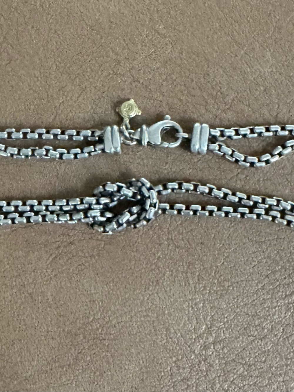 David Yurman Sterling Silver Multi-Strand Knot Bracelet - Silver